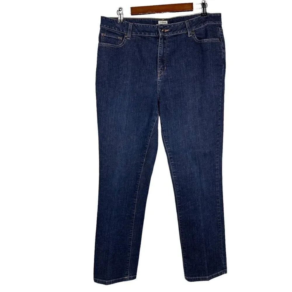 L.L. Bean Classic Fit Jeans size 14 Dark Wash